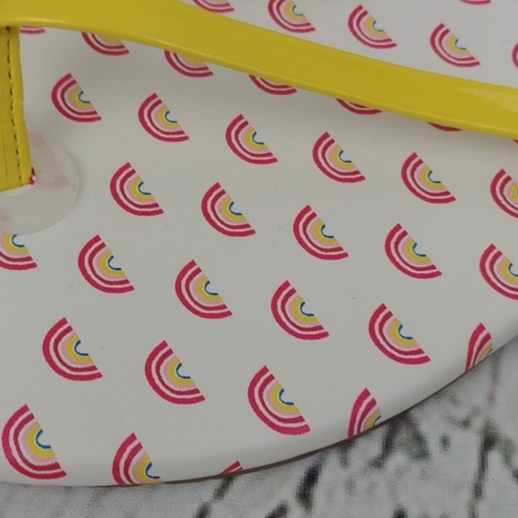 LC LAUREN CONRAD Flip Flop Sandals Rainbow Sizes 6 8 - Picture 5 of 8